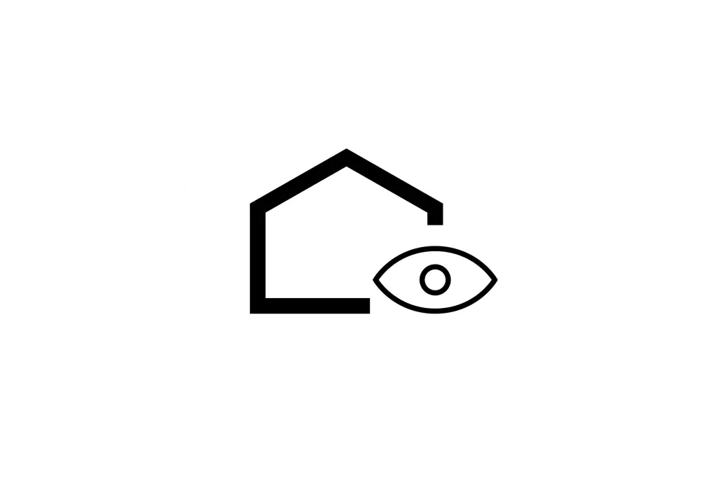 Piktogram estetike: Hiša z očesom, fasadna barva