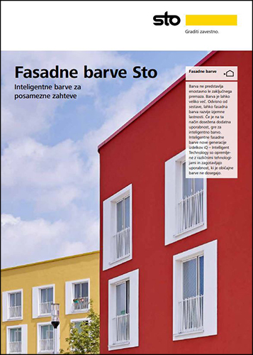Brošura Fasadne barve Sto