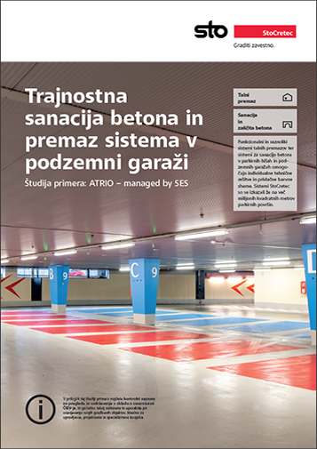 Trajnostna sanacija betona in premazov v podzemni garaži