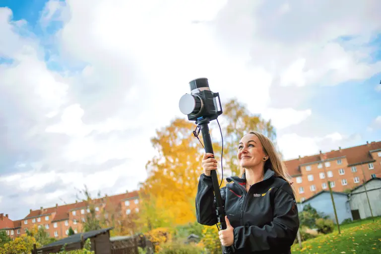 Skeniranje fasad Sto Scan2Plan projektne vodje podjetja Sto